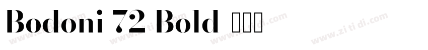 Bodoni 72 Bold字体转换